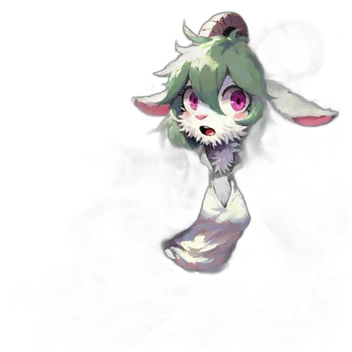 creature, mask, dragon, staff transparent PNG cut-out