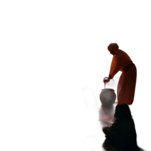 bottle, robot, staff, creature transparent PNG cut-out