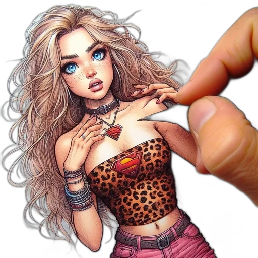 jewelry, comic book art, fantasy art, photorealistic transparent PNG cut-out