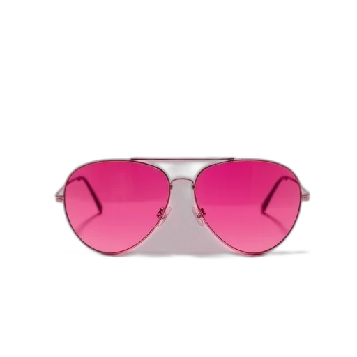 3d render, pastel, pink, sunglasses transparent PNG cut-out