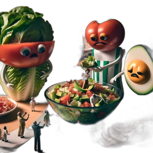food, concept art, 3d render, photorealistic transparent PNG cut-out