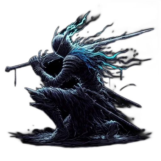 creature, dragon, staff, hair transparent PNG cut-out