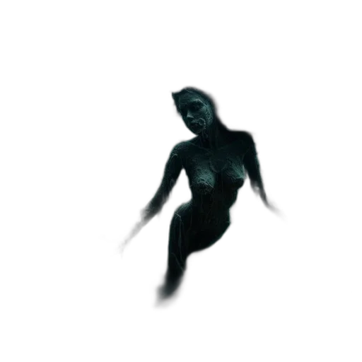 creature, dress, staff, robot transparent PNG cut-out