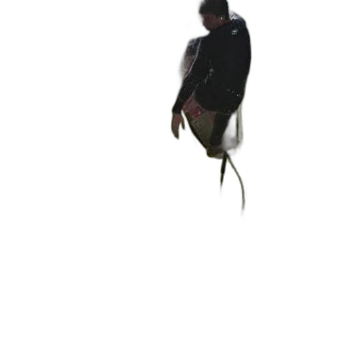 creature, staff, jacket, mask transparent PNG cut-out