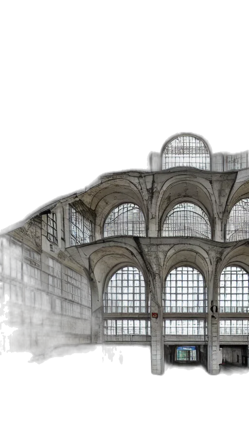building, 3d render, concept art, photorealistic transparent PNG cut-out