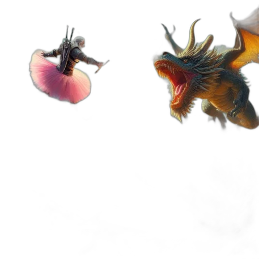 dragon, creature, animal, crown transparent PNG cut-out