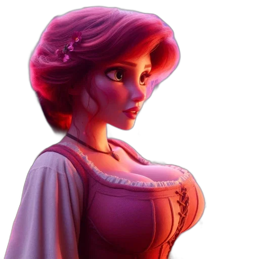 dress, face, concept art, fantasy art transparent PNG cut-out