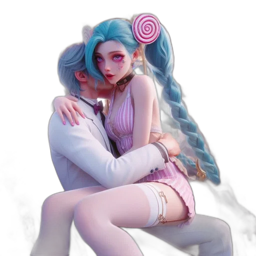 creature, concept art, vaporwave, anime transparent PNG cut-out