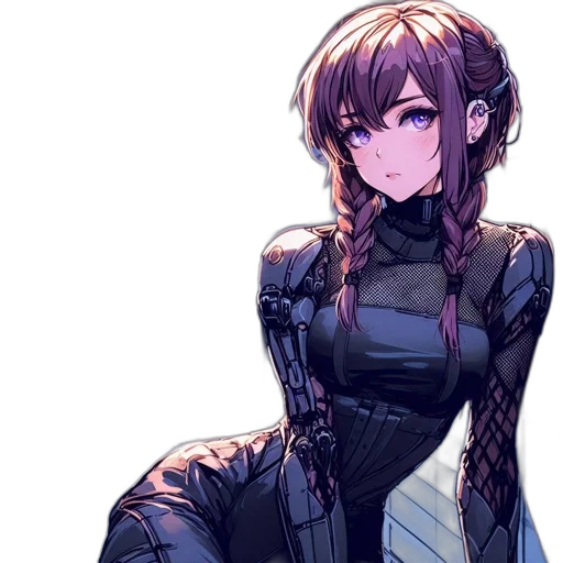robot, dress, jacket, weapon transparent PNG cut-out
