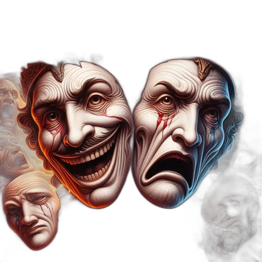 mask, face, concept art, comic book art transparent PNG cut-out