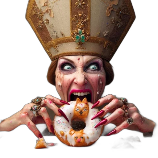 crown, jewelry, face, concept art transparent PNG cut-out