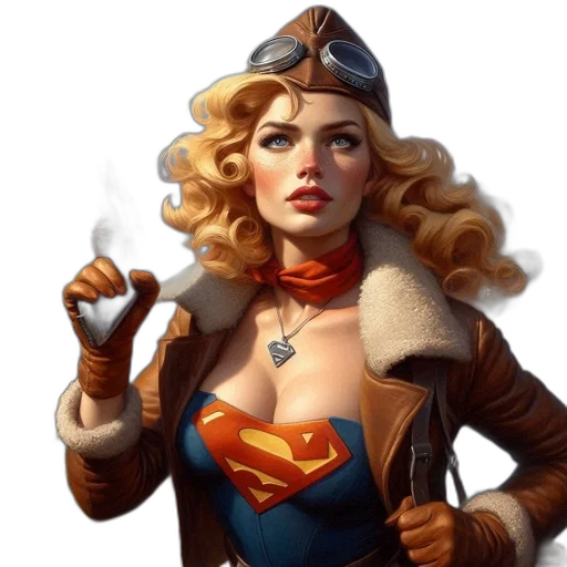 comic book art, concept art, fantasy art, photorealistic transparent PNG cut-out