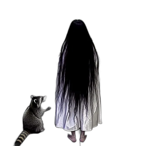 hair, dress, animal, creature transparent PNG cut-out