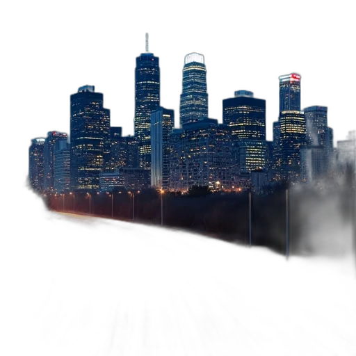 building, concept art, photorealistic, 3d render transparent PNG cut-out