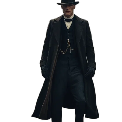 hat, jacket, staff, concept art transparent PNG cut-out