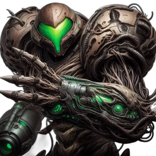 robot, weapon, mask, creature transparent PNG cut-out