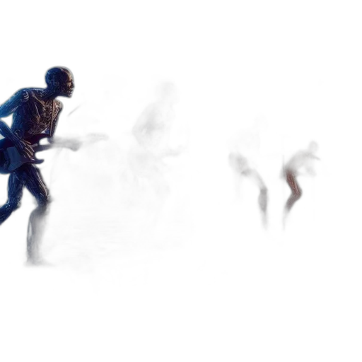 robot, creature, concept art, 3d render transparent PNG cut-out