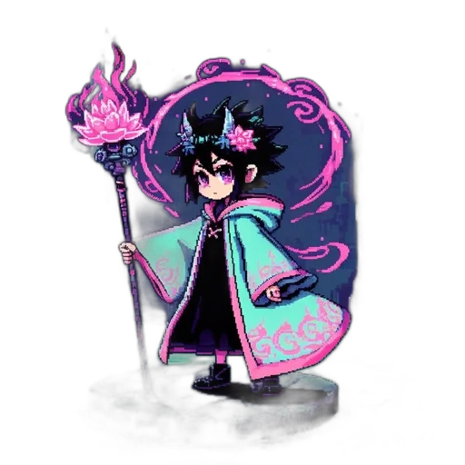 staff, jacket, weapon, dragon transparent PNG cut-out