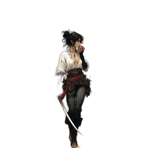 staff, weapon, sword, jacket transparent PNG cut-out