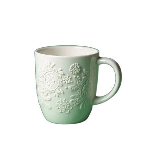 3d render, photorealistic, white, ceramic transparent PNG cut-out