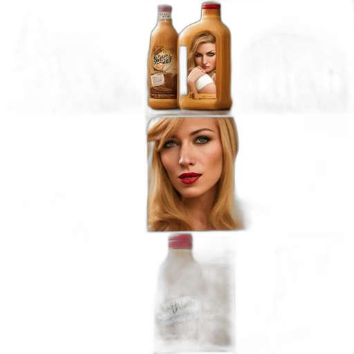 bottle, food, dress, hair transparent PNG cut-out