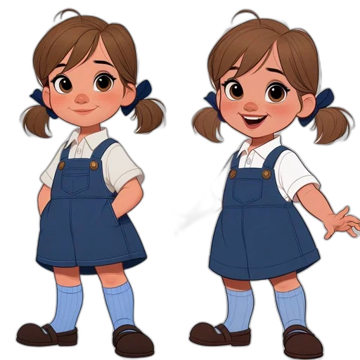 dress, cartoon, 3d render, concept art transparent PNG cut-out