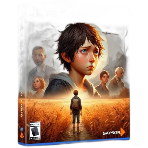 concept art, young, boy, looks transparent PNG cut-out