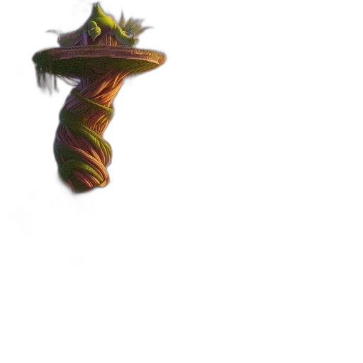 staff, hat, dragon, creature transparent PNG cut-out