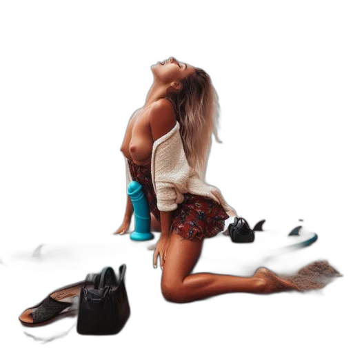 shoes, dress, concept art, photorealistic transparent PNG cut-out