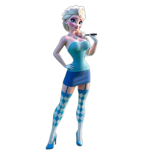 staff, dress, concept art, 3d render transparent PNG cut-out