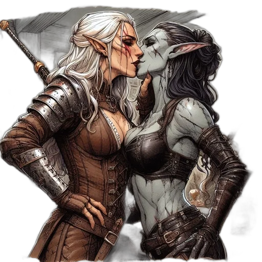 fantasy art, comic book art, concept art, pixel art transparent PNG cut-out