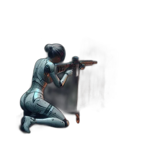 weapon, staff, sword, robot transparent PNG cut-out
