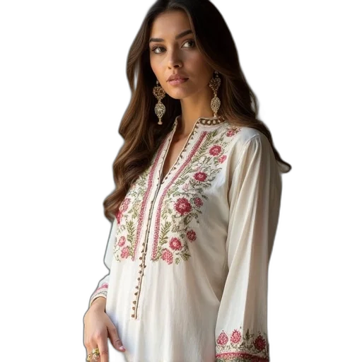 dress, stylish, kurti, tunic transparent PNG cut-out