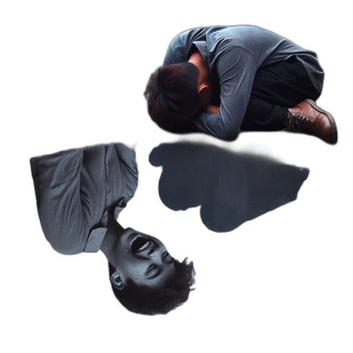 mask, umbrella, shoes, face transparent PNG cut-out
