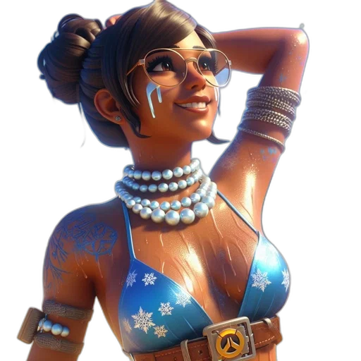face, jewelry, staff, weapon transparent PNG cut-out