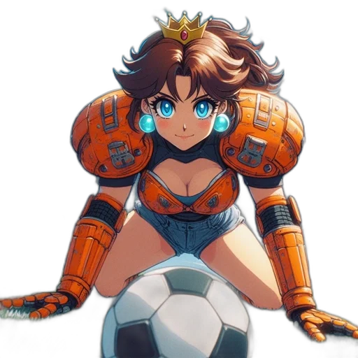 robot, weapon, dress, crown transparent PNG cut-out