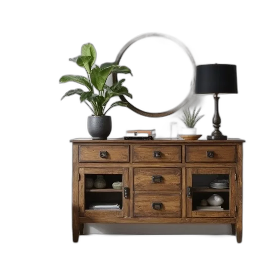 furniture, 3d render, photorealistic, earth tones transparent PNG cut-out