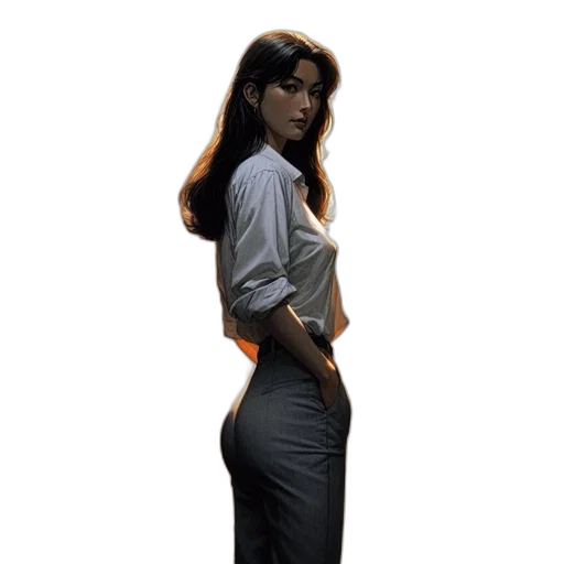 dress, staff, photorealistic, concept art transparent PNG cut-out