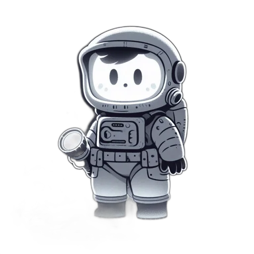 robot, pixel art, concept art, 3d render transparent PNG cut-out