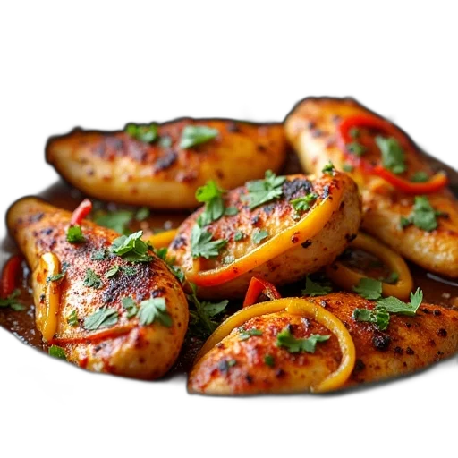 food, photorealistic, 3d render, chicken transparent PNG cut-out