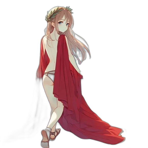 dress, staff, sword, concept art transparent PNG cut-out