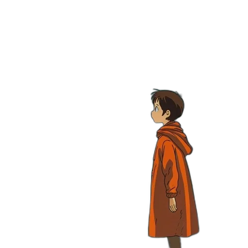 jacket, staff, robot, umbrella transparent PNG cut-out