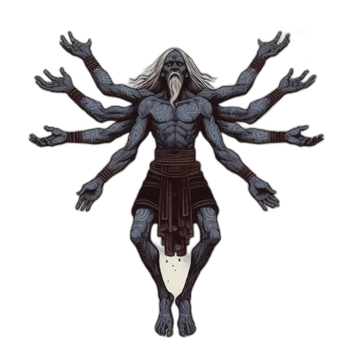 creature, staff, concept art, fantasy art transparent PNG cut-out