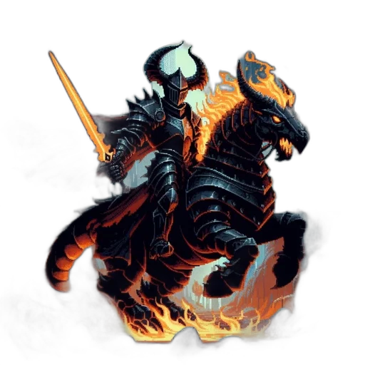 dragon, sword, creature, staff transparent PNG cut-out