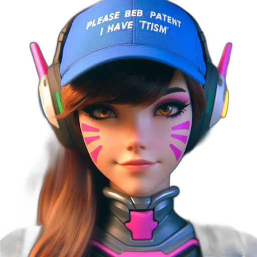 face, robot, hat, staff transparent PNG cut-out