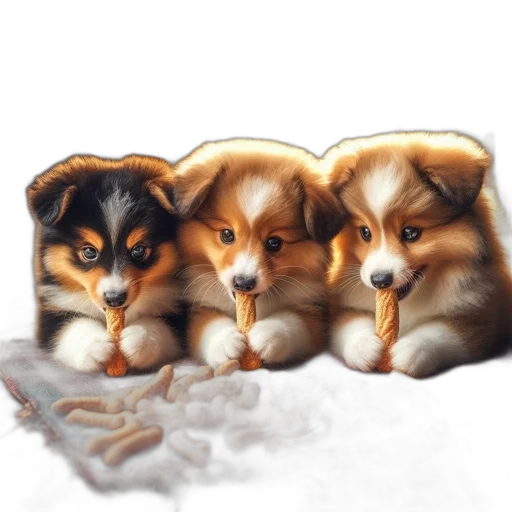 food, animal, photorealistic, watercolor transparent PNG cut-out
