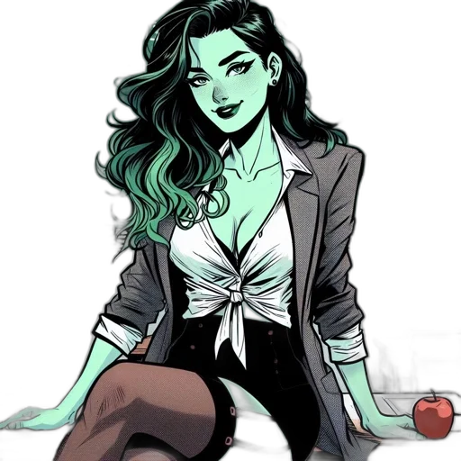jacket, comic book art, cartoon, concept art transparent PNG cut-out
