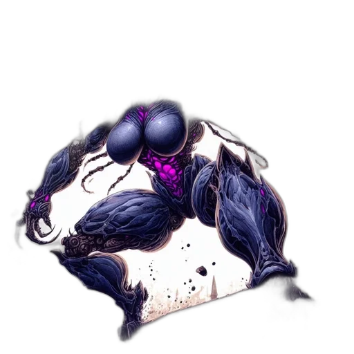 hair, crown, mask, creature transparent PNG cut-out