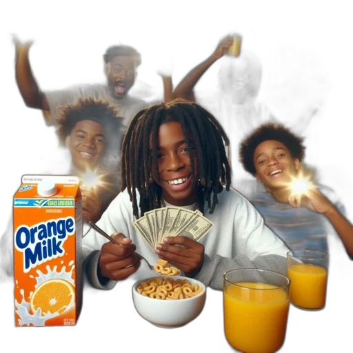food, vaporwave, fire, five transparent PNG cut-out