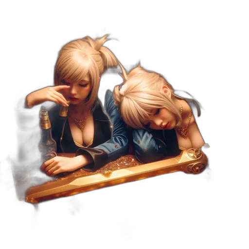 furniture, fantasy art, concept art, oil painting transparent PNG cut-out